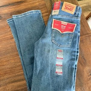 Levi's 514 Straight Stretch Jeans Boys 14reg NWT